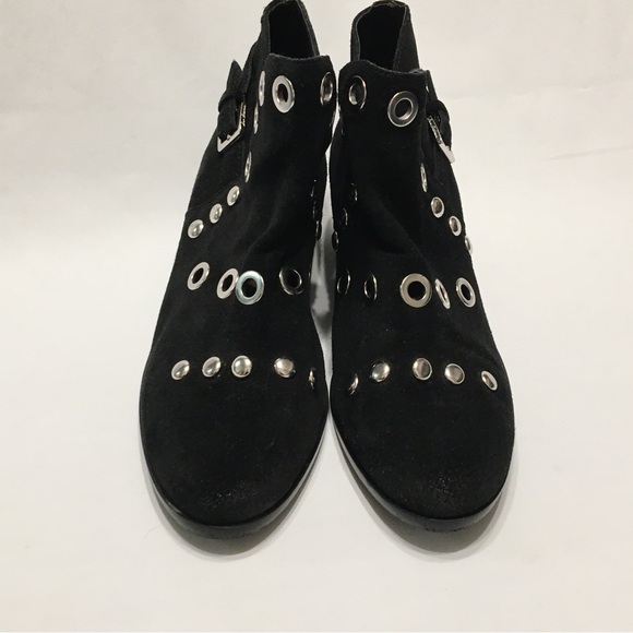 Sam Edelman Black Suede Studded Boots - Picture 12 of 15